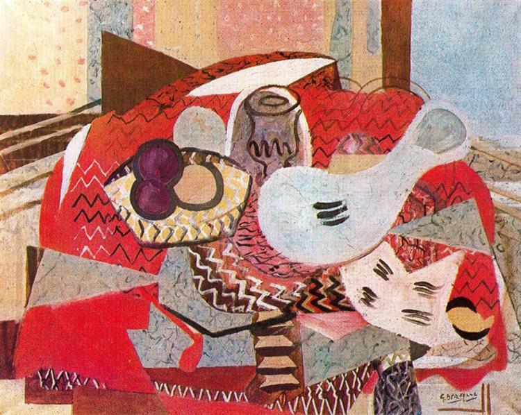 This image has an empty alt attribute; its file name is georges-braque-still-life-with-red-tablecloth-1934.jpg